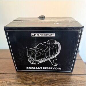 A-Premium Coolant Reservoir ET03009-C New Black White Box Flaws Replacement Part